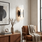 Oblong | Alabaster Wall Sconce, Natural Stone Wall Lamp, Luxury Wall Light for Bedroom and Hallway