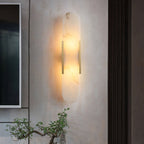 Oblong | Alabaster Wall Sconce, Natural Stone Wall Lamp, Luxury Wall Light for Bedroom and Hallway