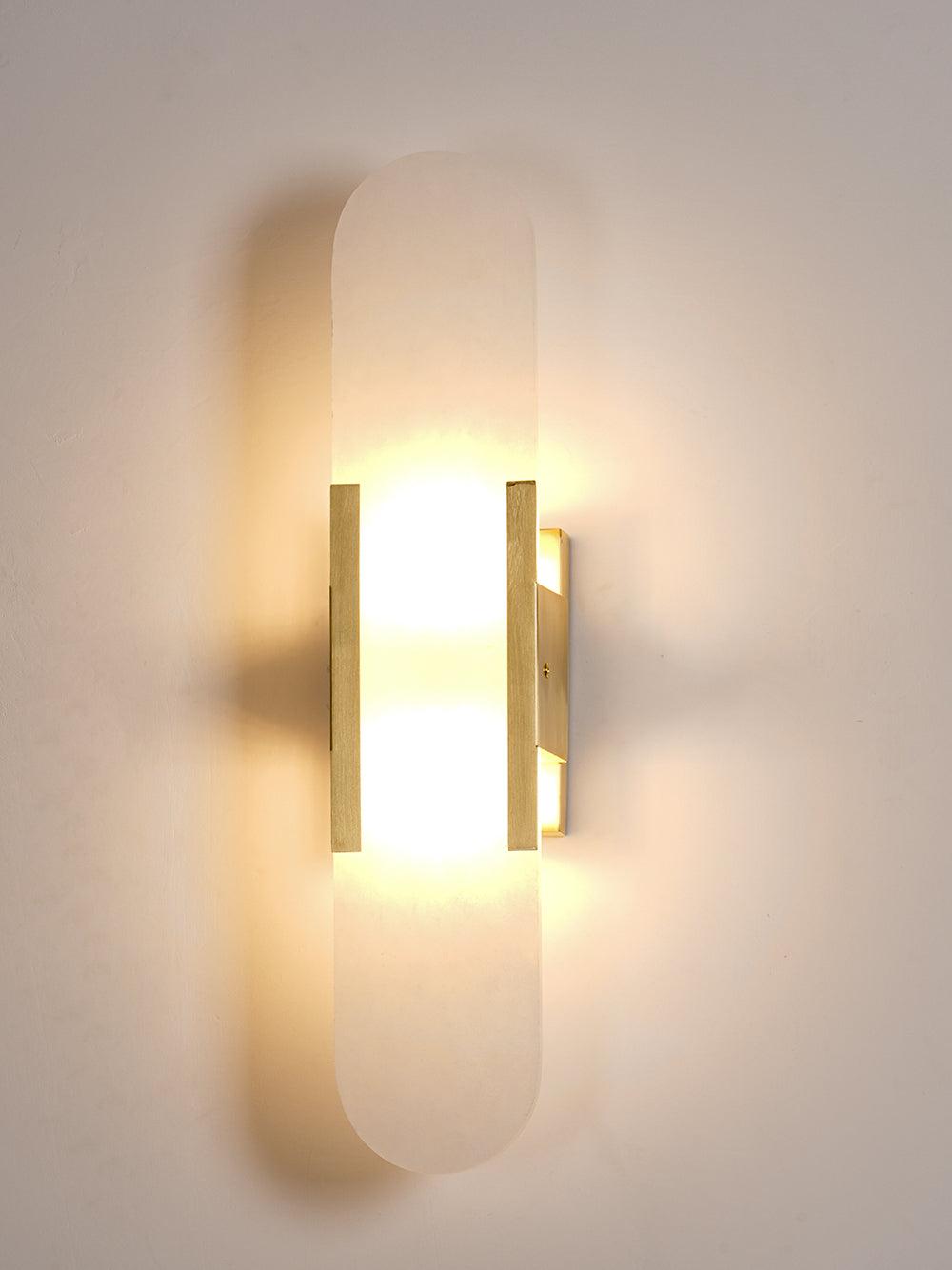 Oblong | Alabaster Wall Sconce, Natural Stone Wall Lamp, Luxury Wall Light for Bedroom and Hallway