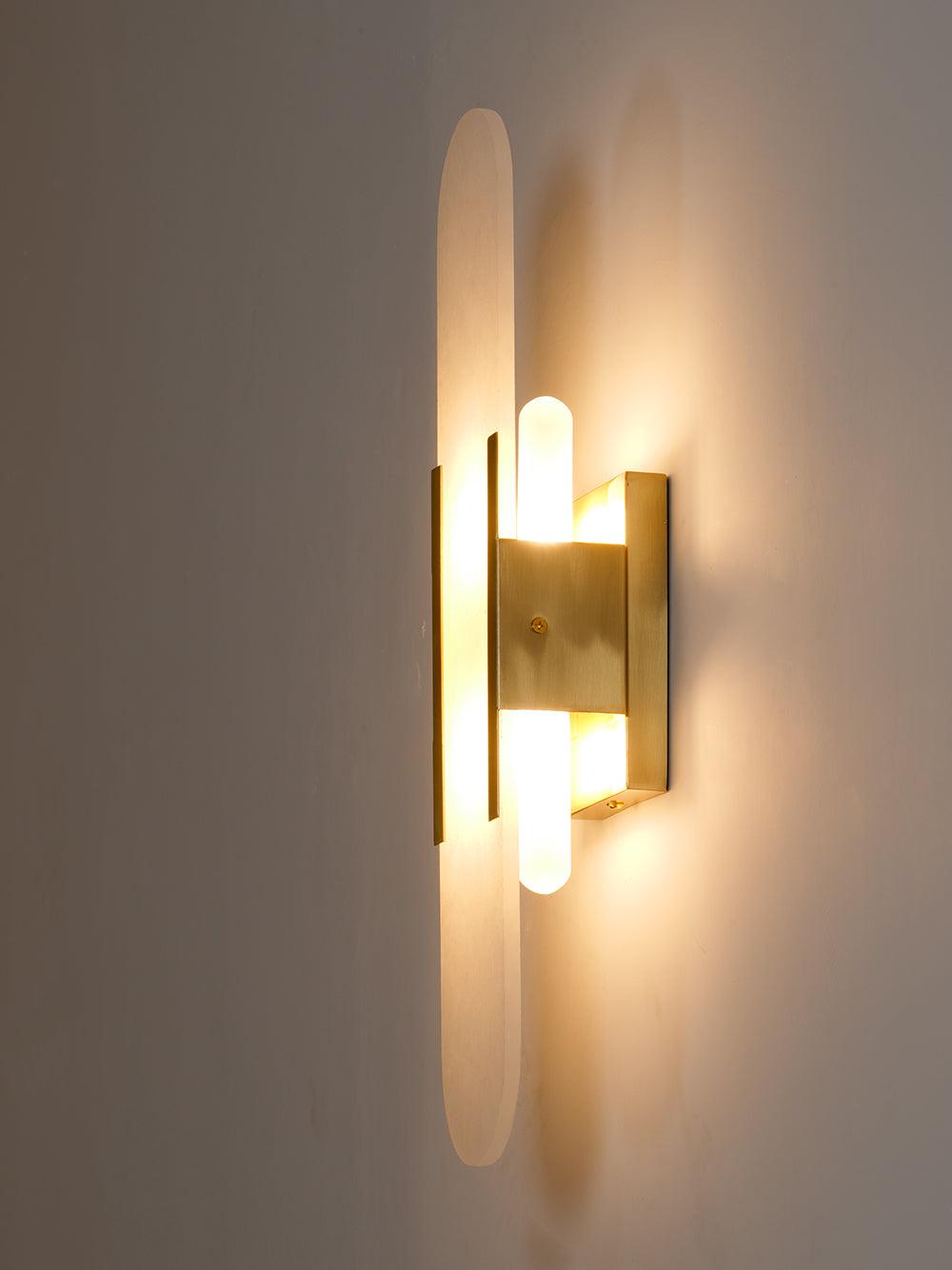 Oblong | Alabaster Wall Sconce, Natural Stone Wall Lamp, Luxury Wall Light for Bedroom and Hallway
