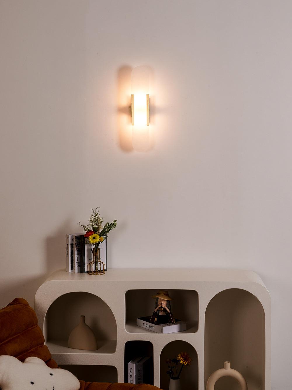 Oblong | Alabaster Wall Sconce, Natural Stone Wall Lamp, Luxury Wall Light for Bedroom and Hallway