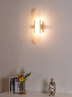 Oblong | Alabaster Wall Sconce, Natural Stone Wall Lamp, Luxury Wall Light for Bedroom and Hallway