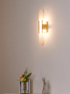 Oblong | Alabaster Wall Sconce, Natural Stone Wall Lamp, Luxury Wall Light for Bedroom and Hallway
