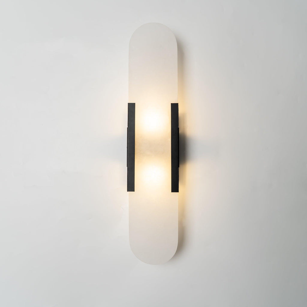 Oblong | Alabaster Wall Sconce, Natural Stone Wall Lamp, Luxury Wall Light for Bedroom and Hallway
