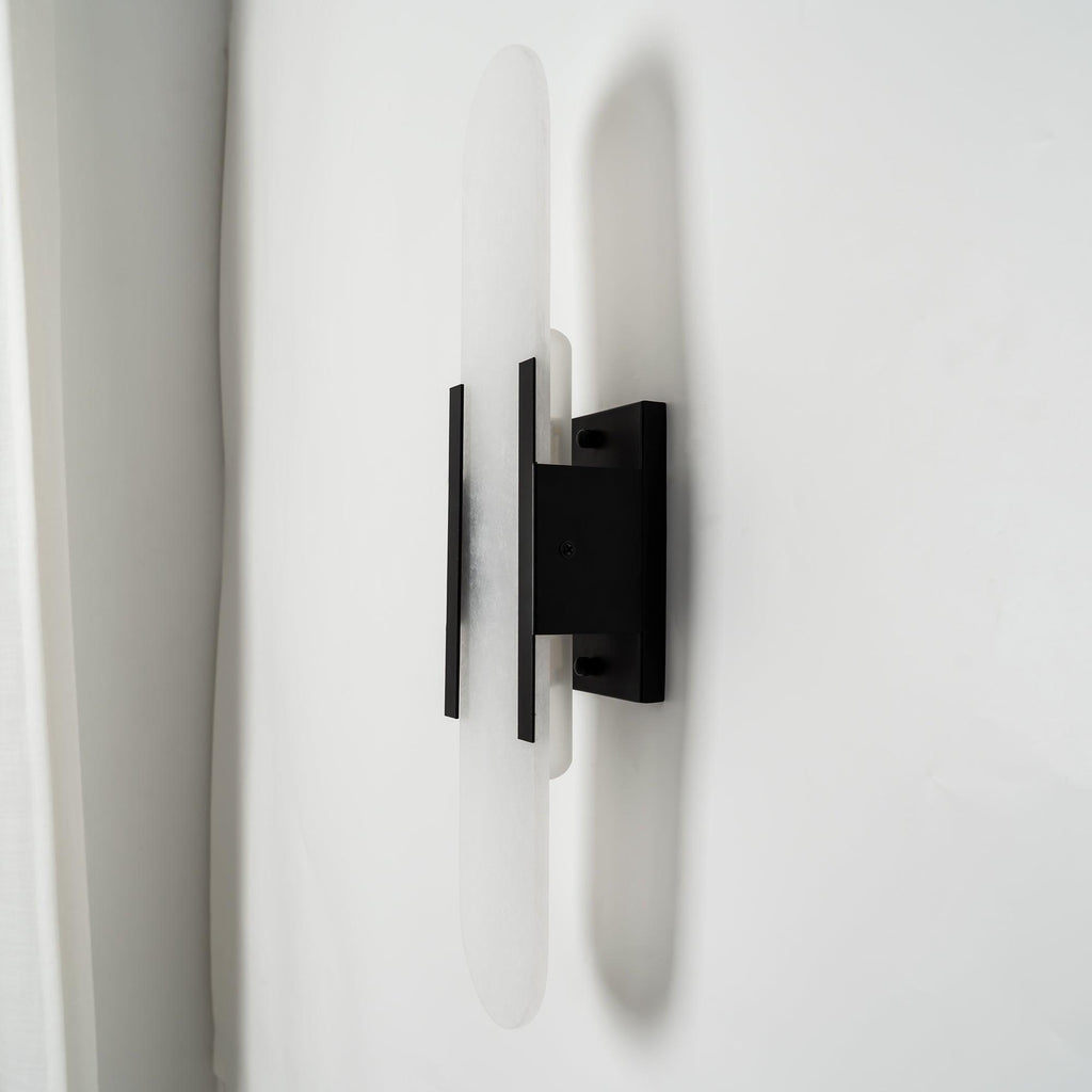 Oblong | Alabaster Wall Sconce, Natural Stone Wall Lamp, Luxury Wall Light for Bedroom and Hallway