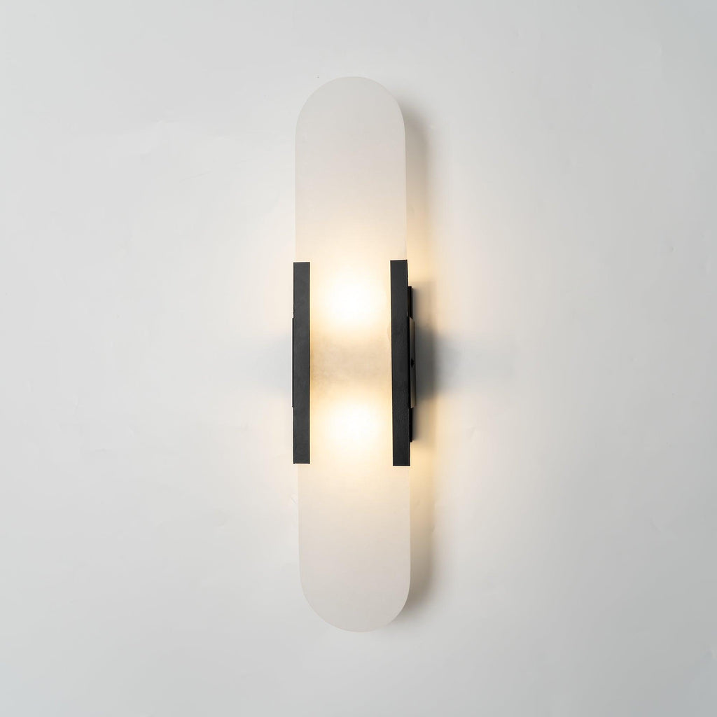 Oblong | Alabaster Wall Sconce, Natural Stone Wall Lamp, Luxury Wall Light for Bedroom and Hallway