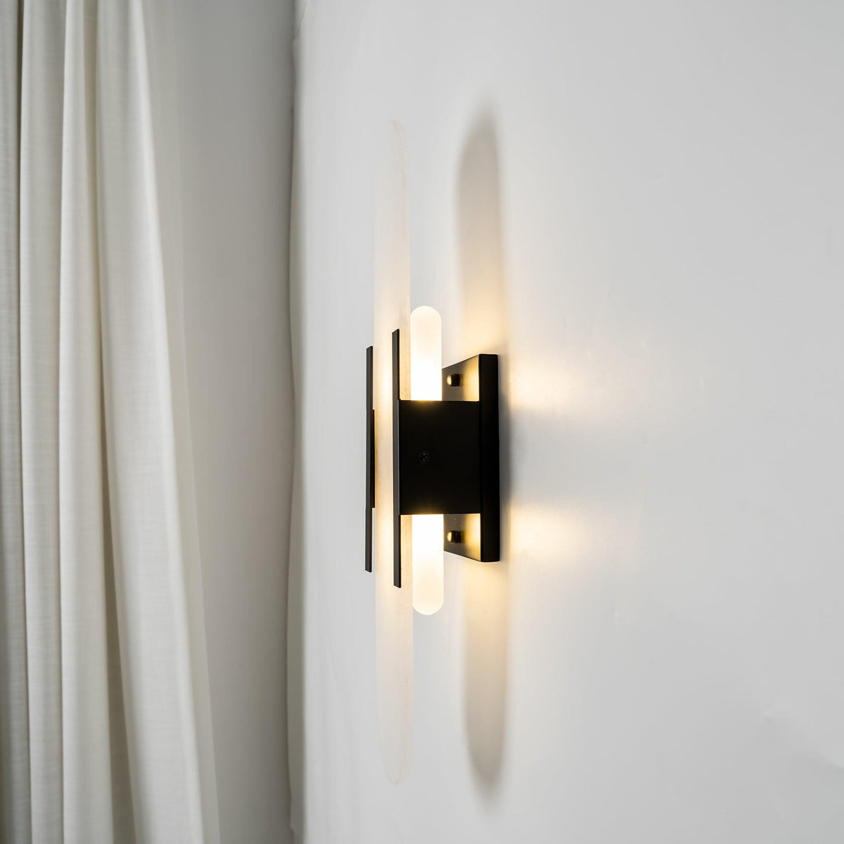 Oblong | Alabaster Wall Sconce, Natural Stone Wall Lamp, Luxury Wall Light for Bedroom and Hallway