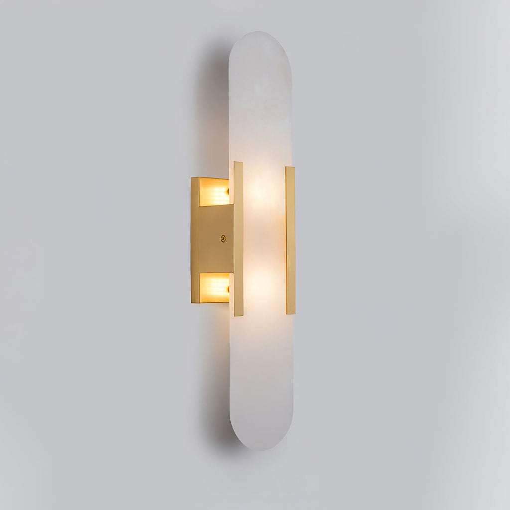 Oblong | Alabaster Wall Sconce, Natural Stone Wall Lamp, Luxury Wall Light for Bedroom and Hallway