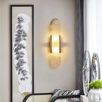 Oblong | Alabaster Wall Sconce, Natural Stone Wall Lamp, Luxury Wall Light for Bedroom and Hallway