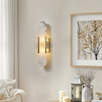 Oblong | Alabaster Wall Sconce, Natural Stone Wall Lamp, Luxury Wall Light for Bedroom and Hallway