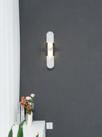 Oblong | Alabaster Wall Sconce, Natural Stone Wall Lamp, Luxury Wall Light for Bedroom and Hallway