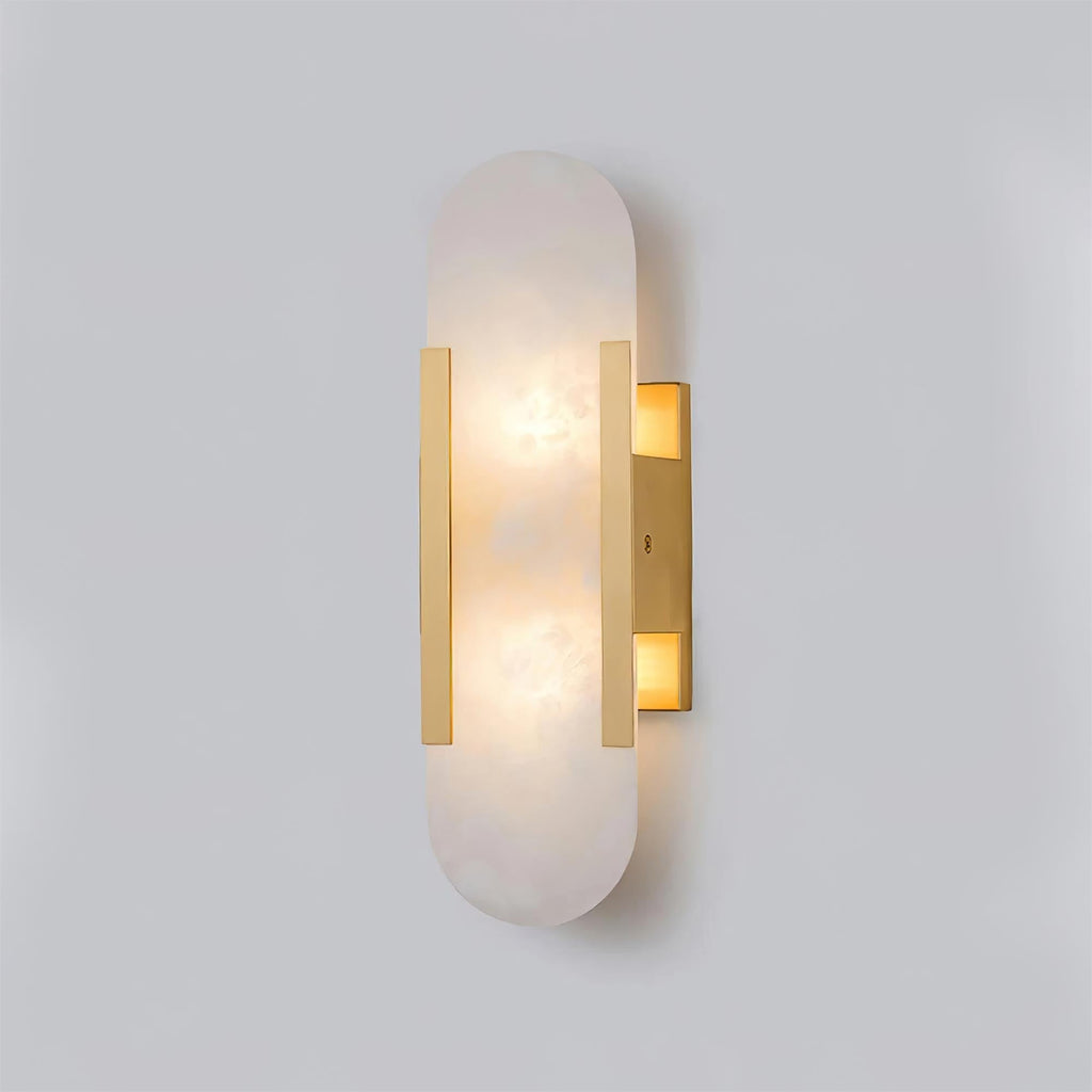 Oblong | Alabaster Wall Sconce, Natural Stone Wall Lamp, Luxury Wall Light for Bedroom and Hallway