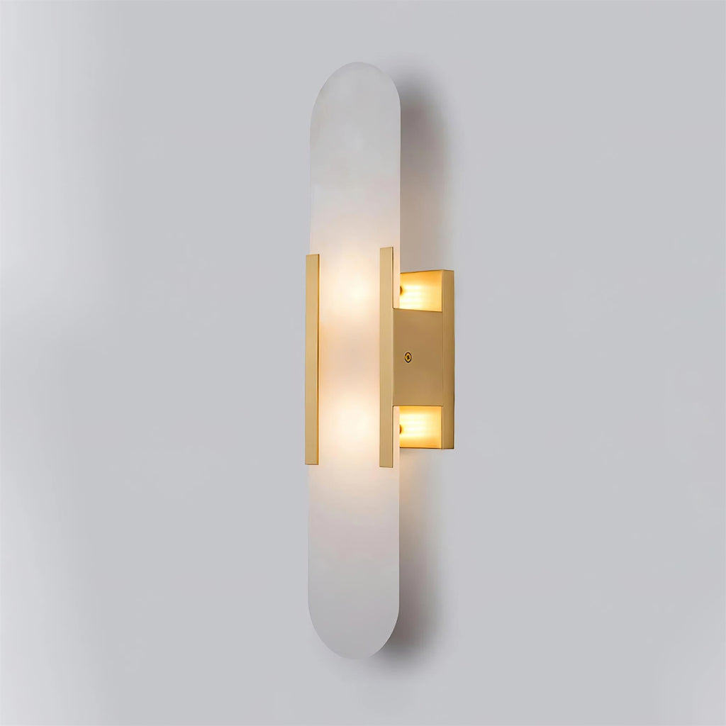 Oblong | Alabaster Wall Sconce, Natural Stone Wall Lamp, Luxury Wall Light for Bedroom and Hallway