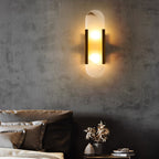 Oblong | Alabaster Wall Sconce, Natural Stone Wall Lamp, Luxury Wall Light for Bedroom and Hallway