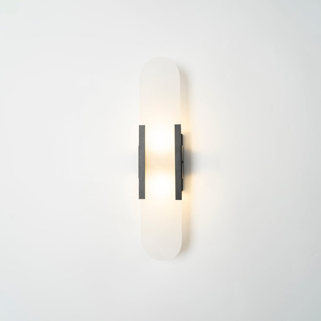 Oblong | Alabaster Wall Sconce, Natural Stone Wall Lamp, Luxury Wall Light for Bedroom and Hallway
