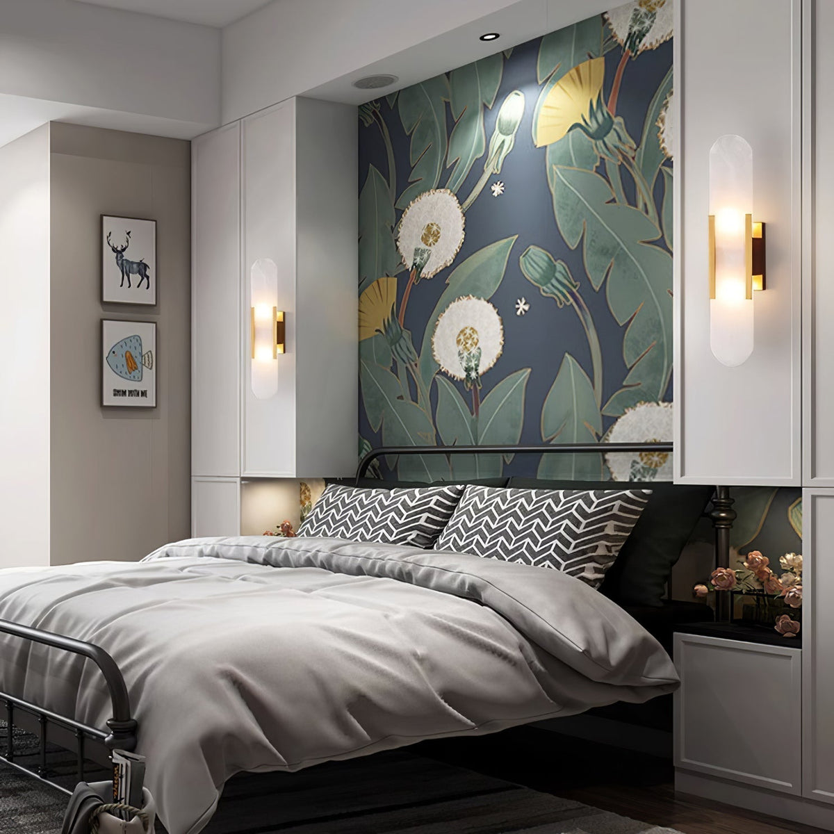 Oblong | Alabaster Wall Sconce, Natural Stone Wall Lamp, Luxury Wall Light for Bedroom and Hallway