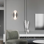 Oblong | Alabaster Wall Sconce, Natural Stone Wall Lamp, Luxury Wall Light for Bedroom and Hallway
