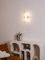 Oblong | Alabaster Wall Sconce, Natural Stone Wall Lamp, Luxury Wall Light for Bedroom and Hallway