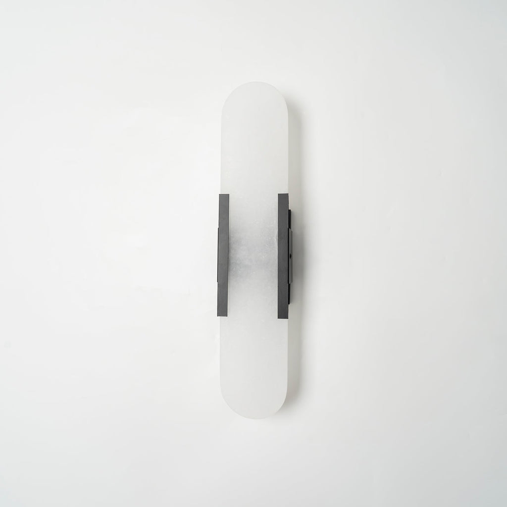 Oblong | Alabaster Wall Sconce, Natural Stone Wall Lamp, Luxury Wall Light for Bedroom and Hallway