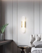 Oblong | Alabaster Wall Sconce, Natural Stone Wall Lamp, Luxury Wall Light for Bedroom and Hallway