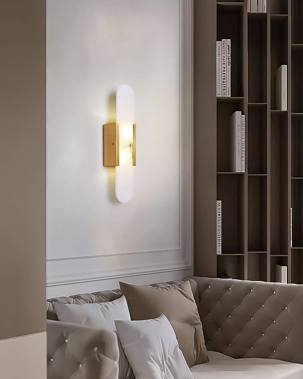 Oblong | Alabaster Wall Sconce, Natural Stone Wall Lamp, Luxury Wall Light for Bedroom and Hallway
