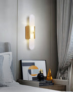 Oblong | Alabaster Wall Sconce, Natural Stone Wall Lamp, Luxury Wall Light for Bedroom and Hallway