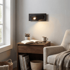 Pivot | LED Bedside Reading Light, Recessed Wall Mounted Reading Lamp, Adjustable Headboard Sconce