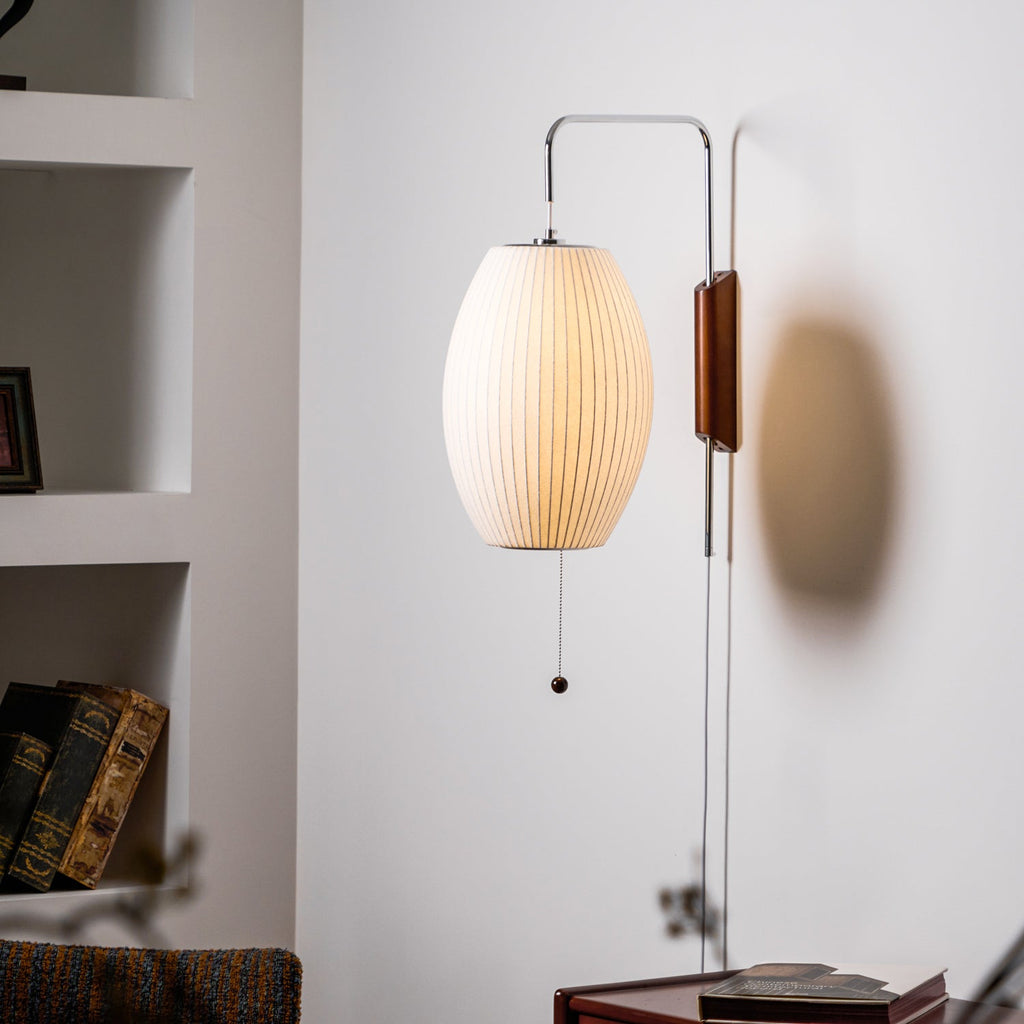 Bubble Ball | Plug In Wall Sconce, Mid Century Swivel Wall Lamp, Globe Bedside Reading Light