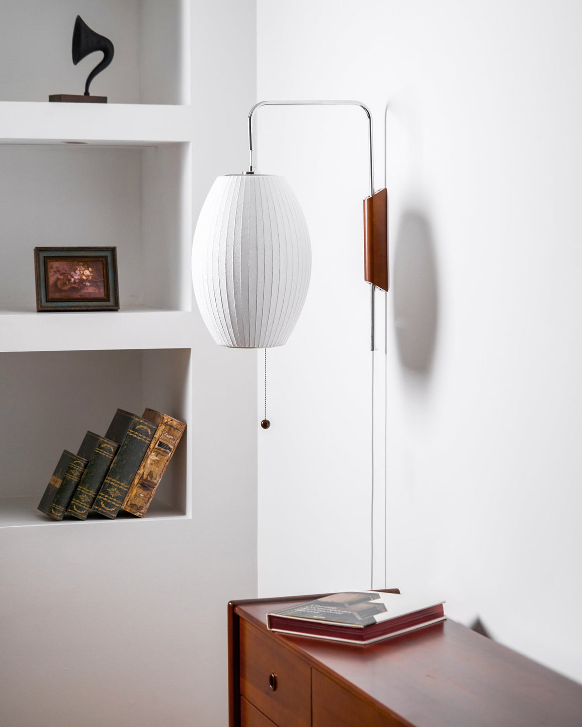 Bubble Ball | Plug In Wall Sconce, Mid Century Swivel Wall Lamp, Globe Bedside Reading Light