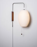 Bubble Ball | Plug In Wall Sconce, Mid Century Swivel Wall Lamp, Globe Bedside Reading Light