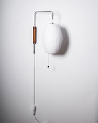 Bubble Ball | Plug In Wall Sconce, Mid Century Swivel Wall Lamp, Globe Bedside Reading Light