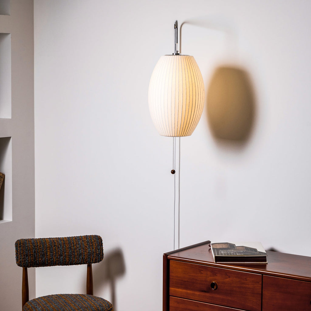 Bubble Ball | Plug In Wall Sconce, Mid Century Swivel Wall Lamp, Globe Bedside Reading Light