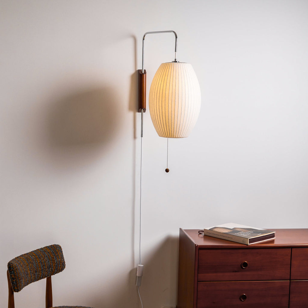 Bubble Ball | Plug In Wall Sconce, Mid Century Swivel Wall Lamp, Globe Bedside Reading Light