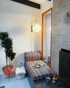 Bubble Ball | Plug In Wall Sconce, Mid Century Swivel Wall Lamp, Globe Bedside Reading Light