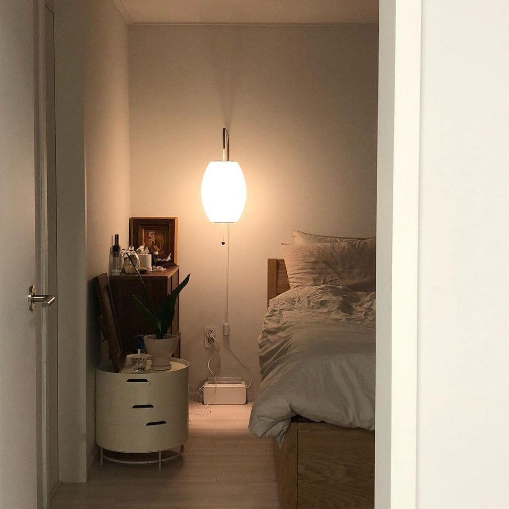 Bubble Ball | Plug In Wall Sconce, Mid Century Swivel Wall Lamp, Globe Bedside Reading Light