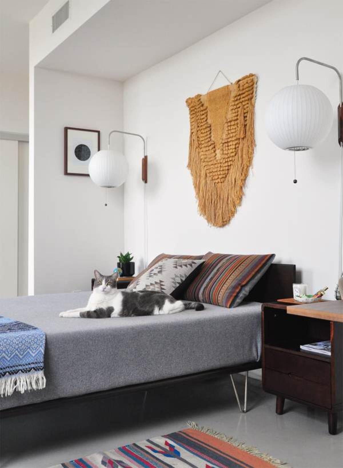 Bubble Ball | Plug In Wall Sconce, Mid Century Swivel Wall Lamp, Globe Bedside Reading Light