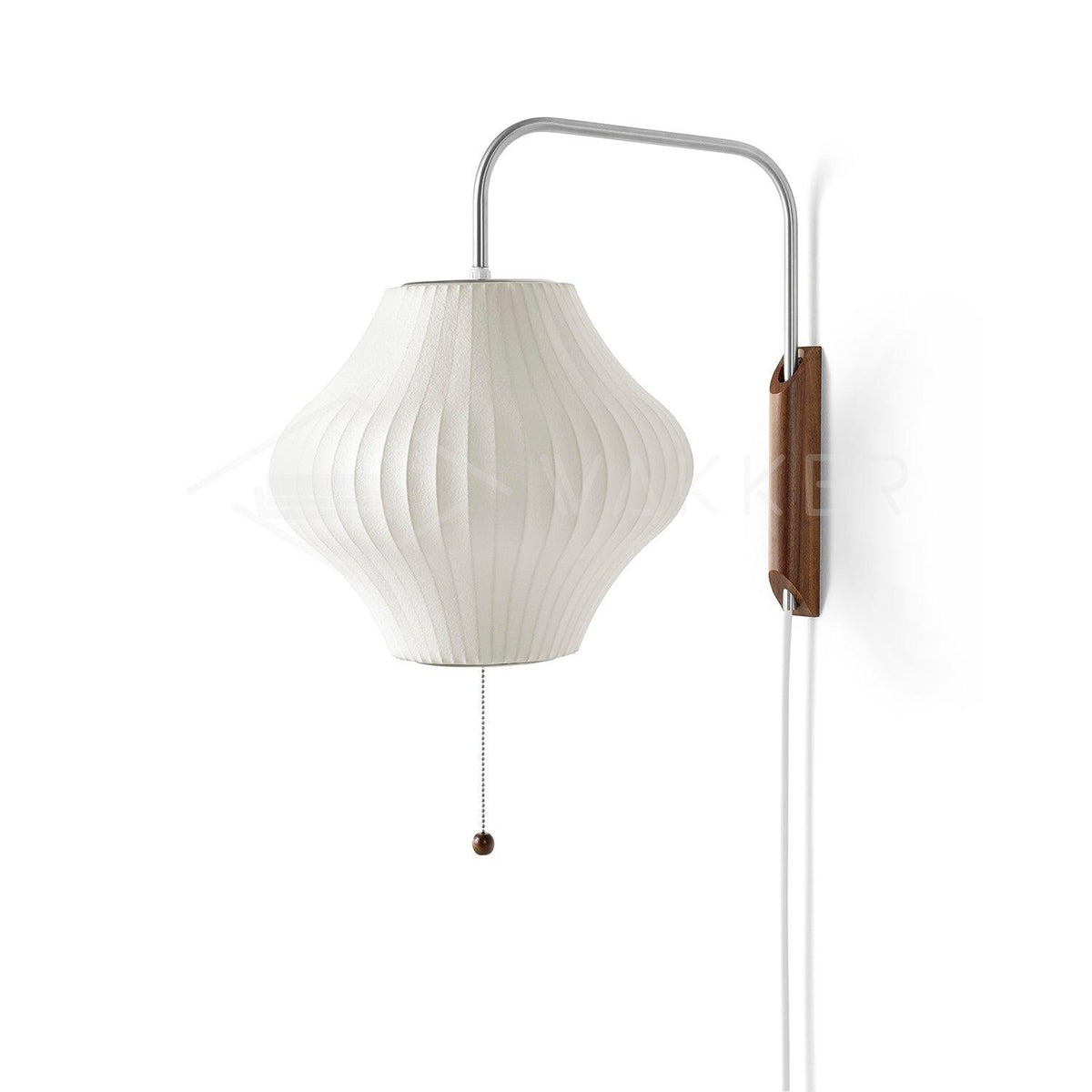 Bubble Ball | Plug In Wall Sconce, Mid Century Swivel Wall Lamp, Globe Bedside Reading Light