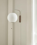 Bubble Ball | Plug In Wall Sconce, Mid Century Swivel Wall Lamp, Globe Bedside Reading Light