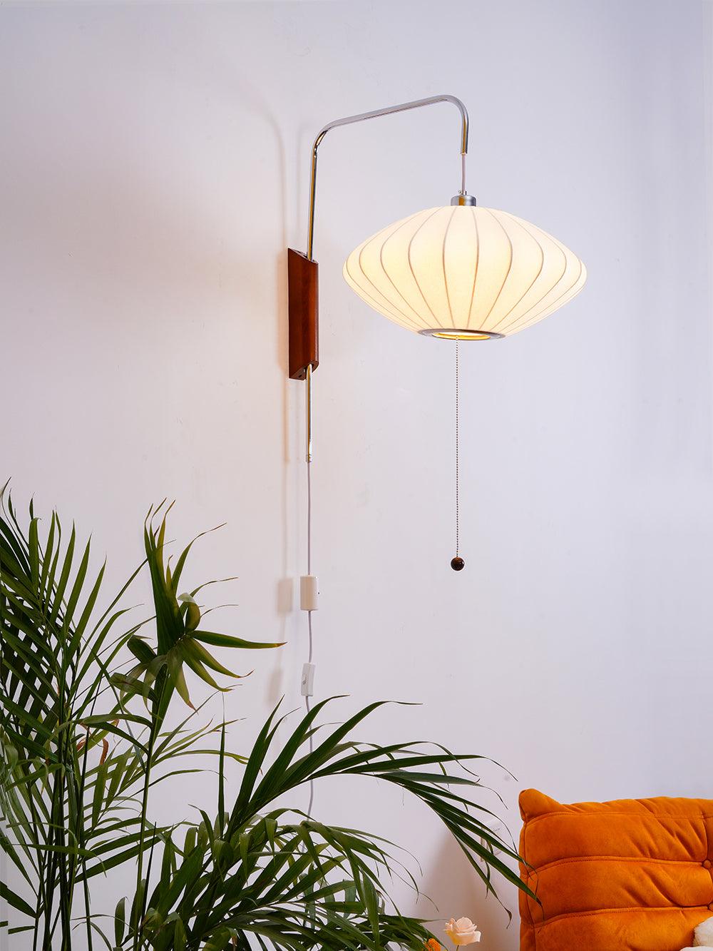 Bubble Ball | Plug In Wall Sconce, Mid Century Swivel Wall Lamp, Globe Bedside Reading Light