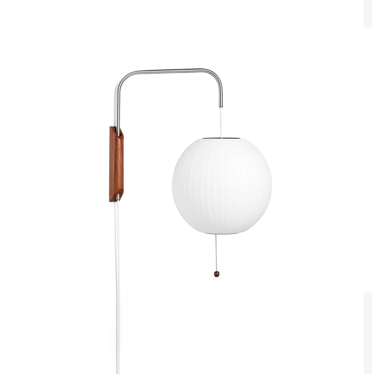 Bubble Ball | Plug In Wall Sconce, Mid Century Swivel Wall Lamp, Globe Bedside Reading Light