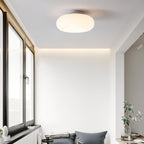 Maga | Modern Flush Mount Ceiling Light, White Pebble LED Ceiling Lamp for Bedroom and Hallway