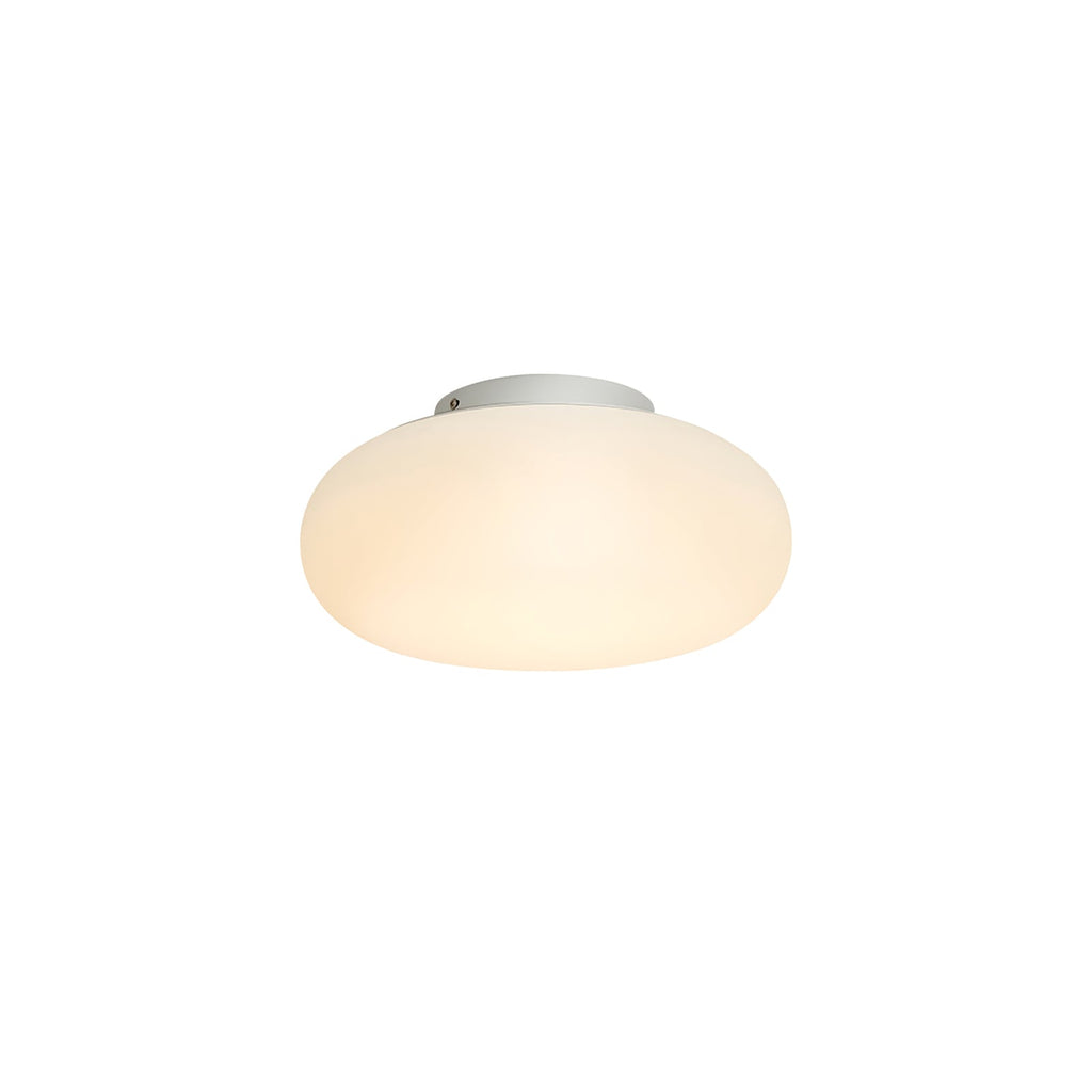 Maga | Modern Flush Mount Ceiling Light, White Pebble LED Ceiling Lamp for Bedroom and Hallway