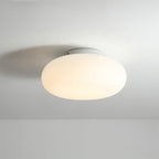 Maga | Modern Flush Mount Ceiling Light, White Pebble LED Ceiling Lamp for Bedroom and Hallway
