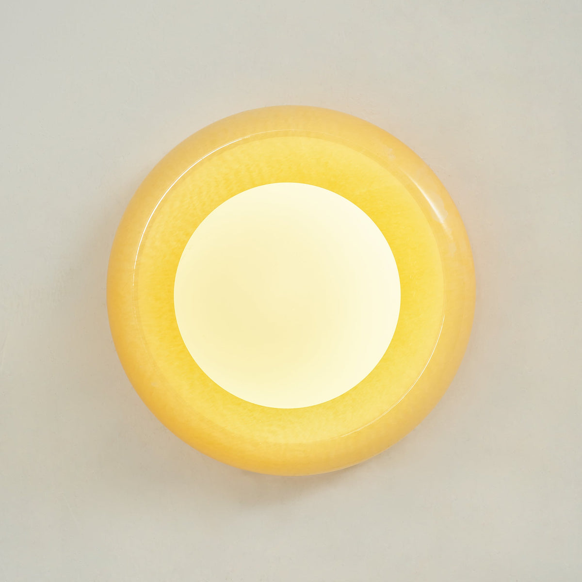 Orla | Onyx Wall Sconce, Natural Stone Globe Wall Light