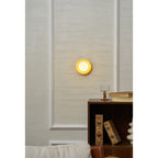 Orla | Onyx Wall Sconce, Natural Stone Globe Wall Light