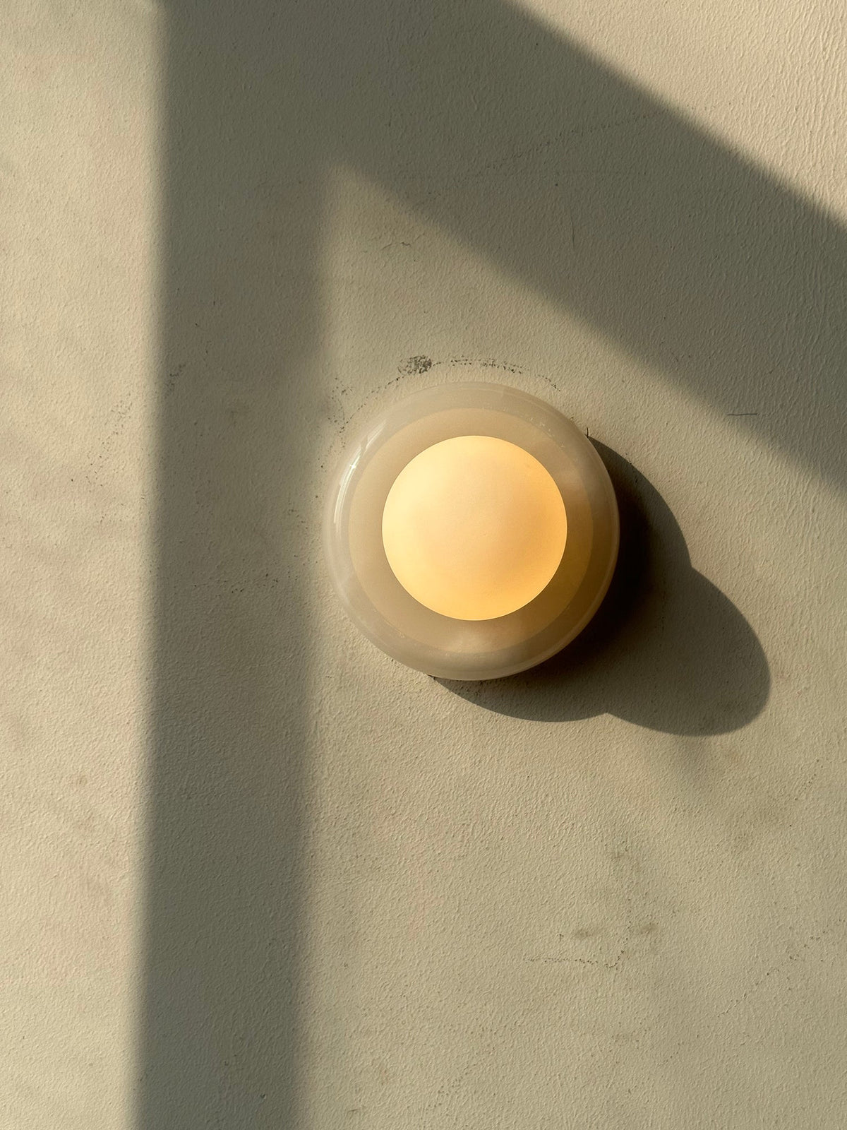 Orla | Onyx Wall Sconce, Natural Stone Globe Wall Light