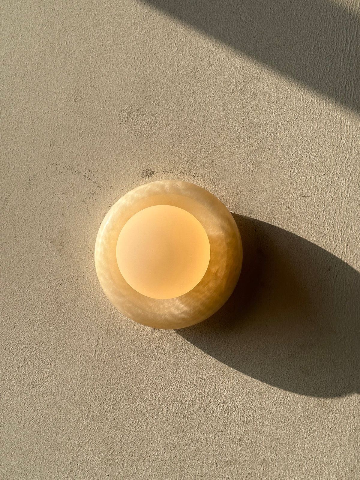 Orla | Onyx Wall Sconce, Natural Stone Globe Wall Light
