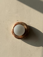 Orla | Onyx Wall Sconce, Natural Stone Globe Wall Light