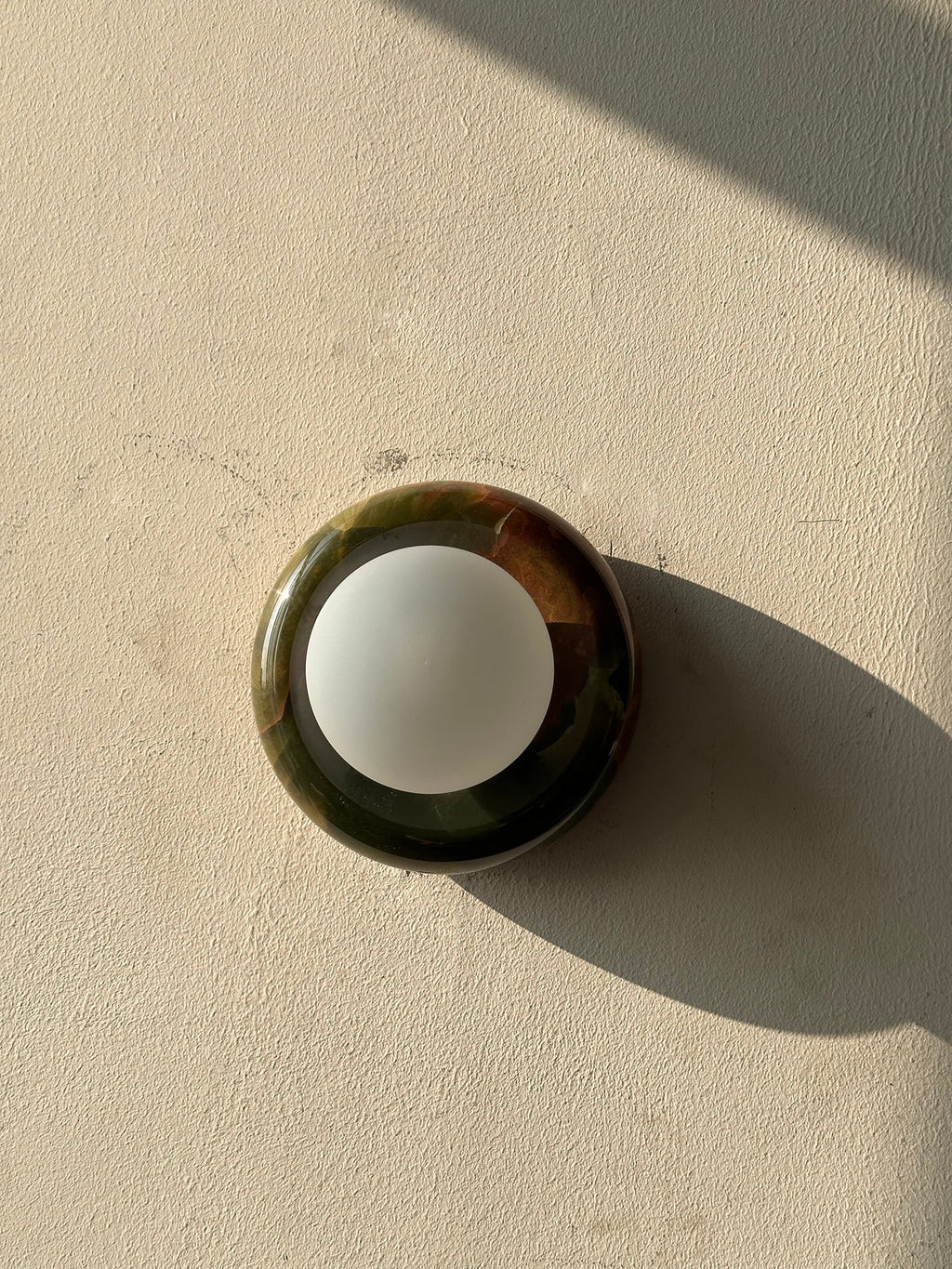 Orla | Onyx Wall Sconce, Natural Stone Globe Wall Light