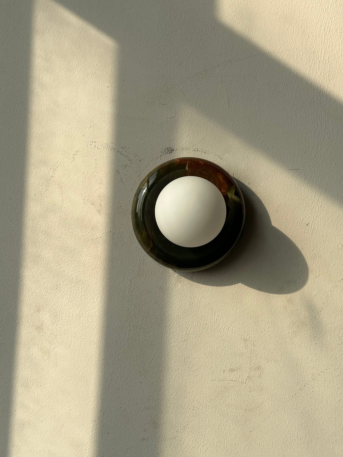 Orla | Onyx Wall Sconce, Natural Stone Globe Wall Light